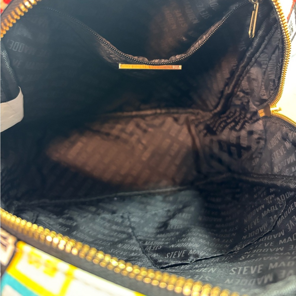Steve Madden Colorful Logo Backpack - Picture 8 of 10